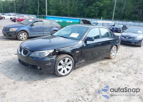 2005 BMW 545I из США, поврежденный, VIN WBANB335X5B089142